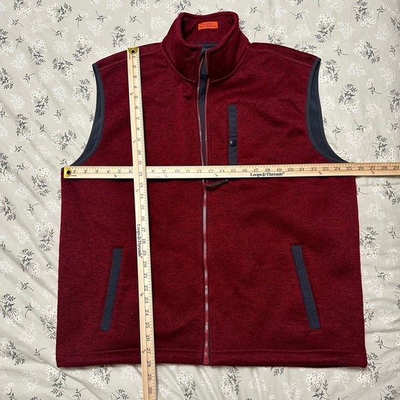 St. Johns Bay Men's Medium Terra-Tek Vest Windproof Water Resistant - Picture 3 of 8